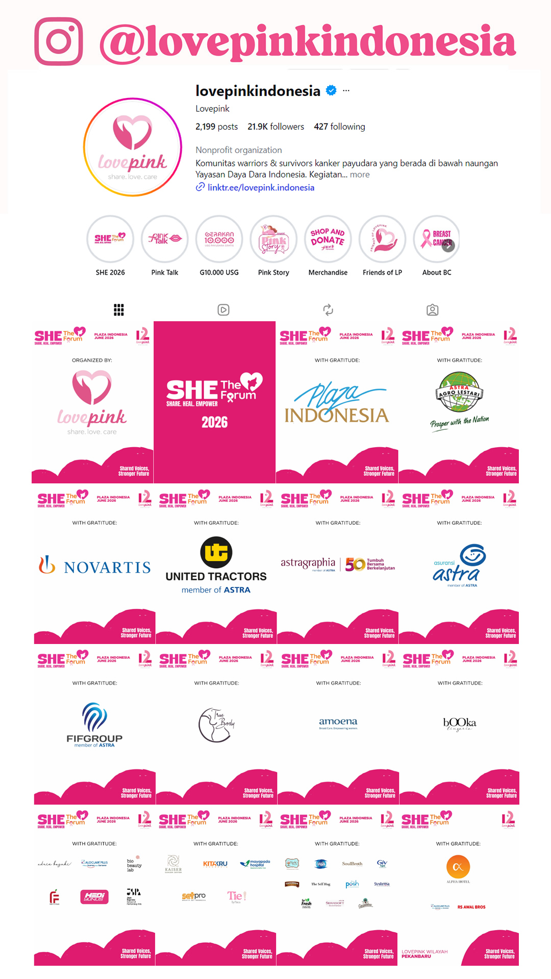Lovepink Indonesia Instagram